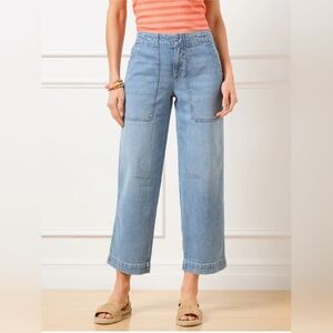 Talbots Denim Wide-Leg Jeans in Light Blue